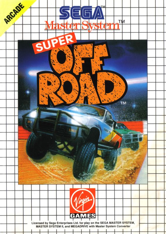 Super Off Road box art for Sega Master System